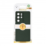 Onsala Cover med Silikone Feel Olive Green - Samsung Galaxy S26 Ultra