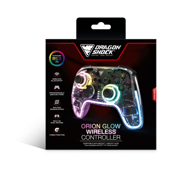 DragonShock Controller Orion Glow RGB NSW Transparent