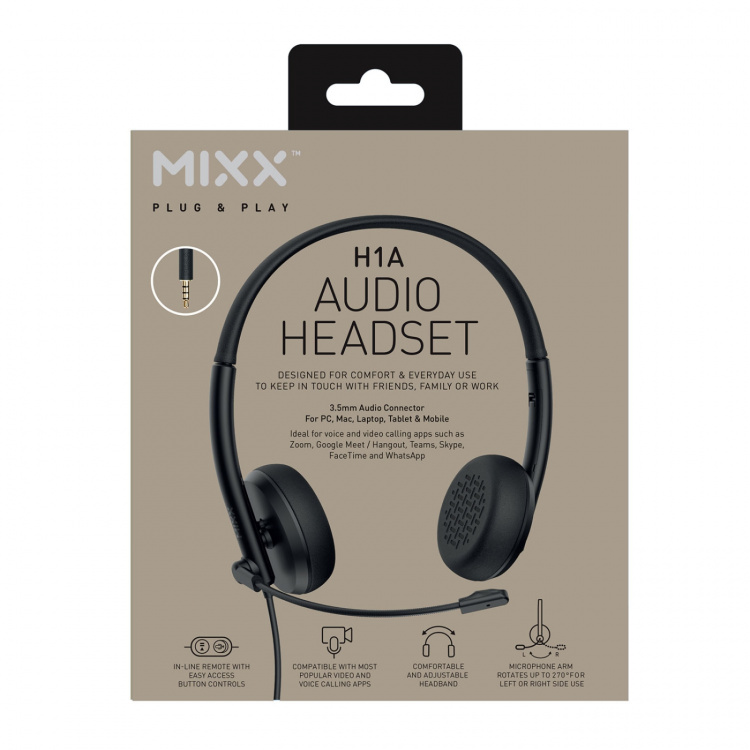 MIXX Headset Stereo/Mono H1a Kablet 3.5mm