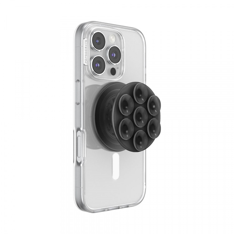PopSockets Suck-Up Grip til MagSafe Translucent Black