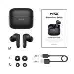 MIXX Øretelefoner Switch S7 In-Ear Tws Sort