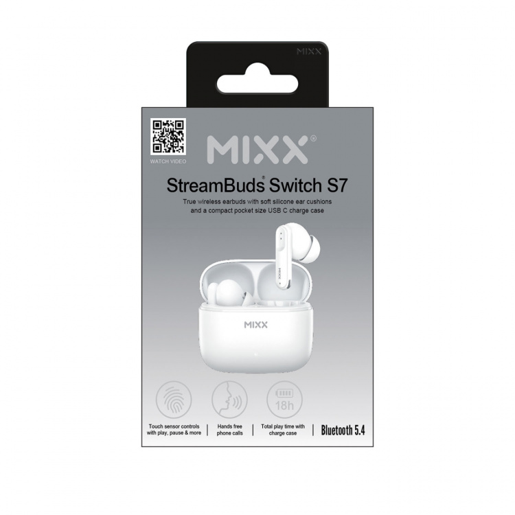 MIXX Øretelefoner Switch S7 In-Ear Tws Hvid