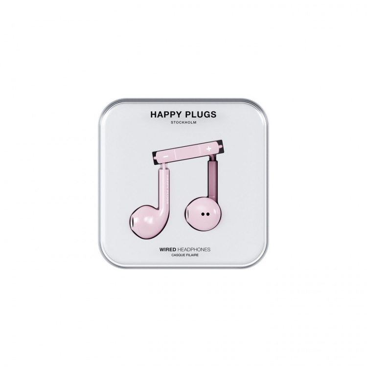Happy Plugs Øretelefoner In-Ear USB-C Ledning Pink