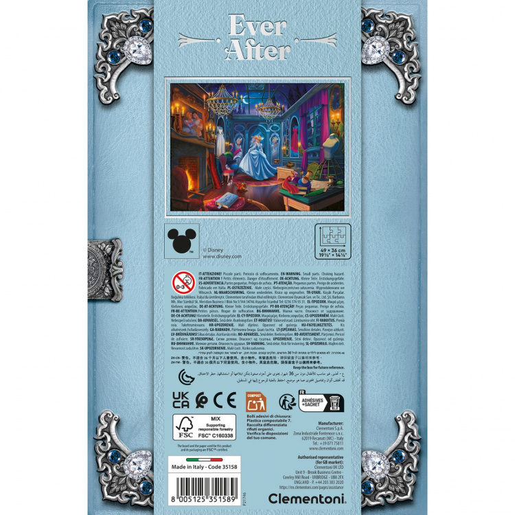 Clementoni Puslespil 500 Pcs Princess Cinderella Special Collection