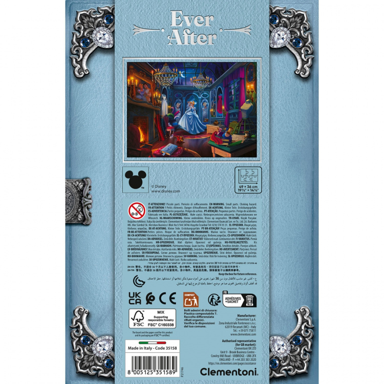 Clementoni Puslespil 500 Pcs Princess Cinderella Special Collection