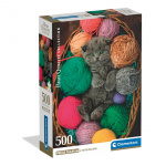 Clementoni Puslespil 500 Pcs CB High Quality Collection Fluffy Kitten