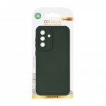 Onsala Cover med Silikone Feel Olive Green - Samsung Galaxy A57 5G