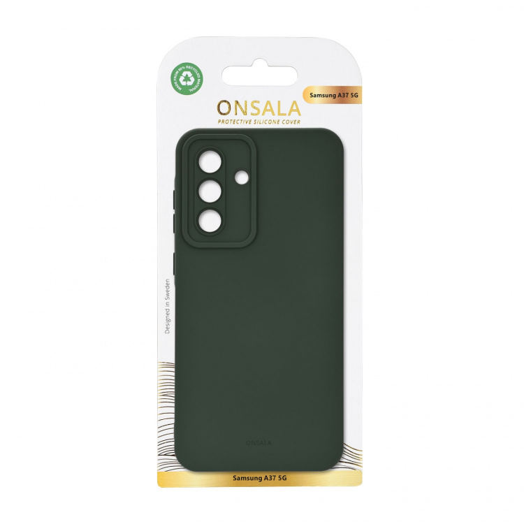 Onsala Cover med Silikone Feel Olive Green - Samsung Galaxy A37 5G