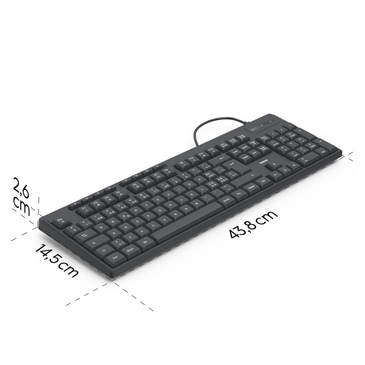Hama Tastatur CK-200 Sort