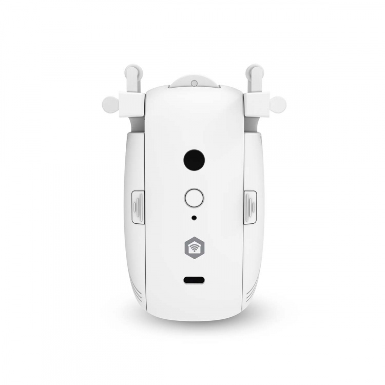Nedis SmartLife Robot med Gardin | I-Skena / Stångskena / U-Skena | Draperier / Gardiner | Batteridriven / USB ström | 4000 mAh | Bluetooth® | Vit
