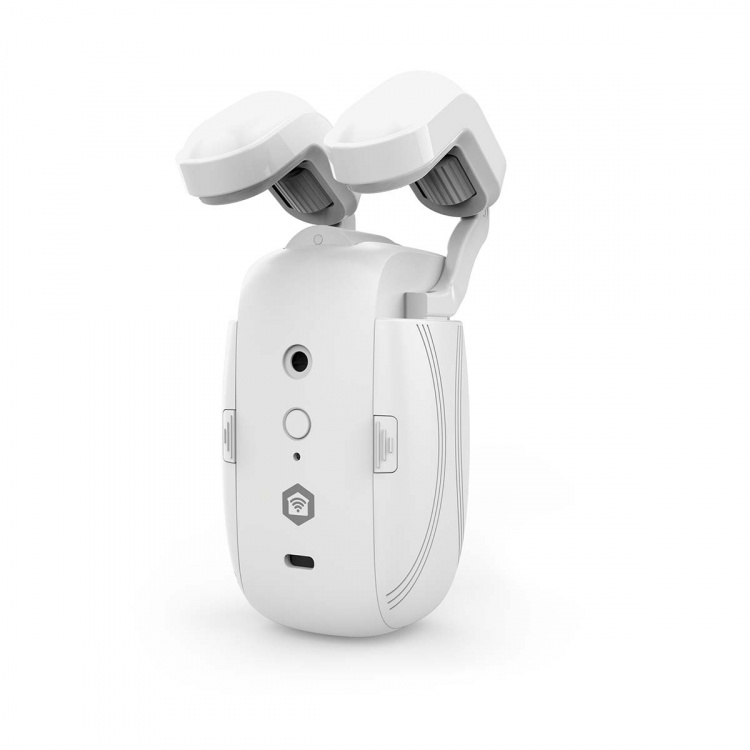 Nedis SmartLife Robot med Gardin | I-Skena / Stångskena / U-Skena | Draperier / Gardiner | Batteridriven / USB ström | 4000 mAh | Bluetooth® | Vit