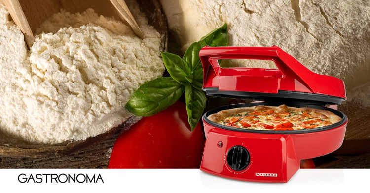 MELISSA Pizza Maker & Grill | 30 cm | Justerbar temperaturstyring | 1800 W