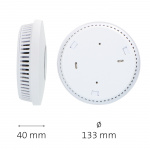 Alecto Pakke med røg- og kuliltealarm Hvid