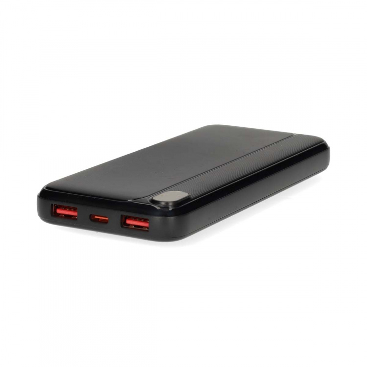 Nedis Powerbank | 10000 mAh | 1.5 / 1.67 / 2.0 / 2.22 / 3.0 A | Antal output: 3 | Output tilslutning: 1x USB-C™ / 2x USB-A | Input forbindels: 1x USB-C™ | PD3.0 20W | Lithium-polymer | Display