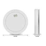 Alecto Røgalarm med 10 års batteri- og sensortid Hvid 2-pak
