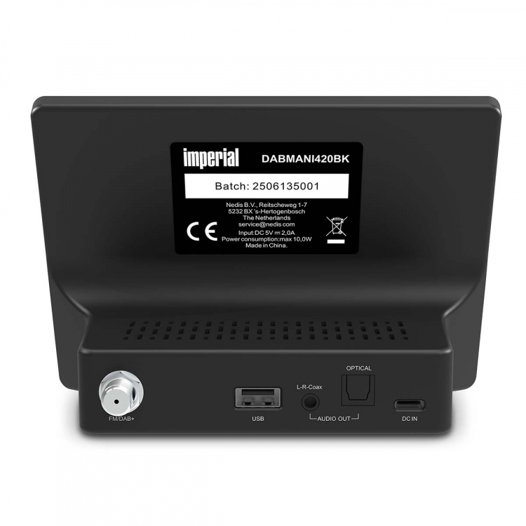 imperial Kompakt hybridradio (internet, DAB+, FM hi-fi-tuner) med Bluetooth®