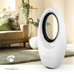 Nedis Bladløs ventilator | Strømforsyning | 50 W | Svingning | Fjernbetjening | Luk-off timer: 7.5 h | 3-hastighedsindstilling | Hvid