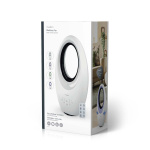 Nedis Bladløs ventilator | Strømforsyning | 50 W | Svingning | Fjernbetjening | Luk-off timer: 7.5 h | 3-hastighedsindstilling | Hvid