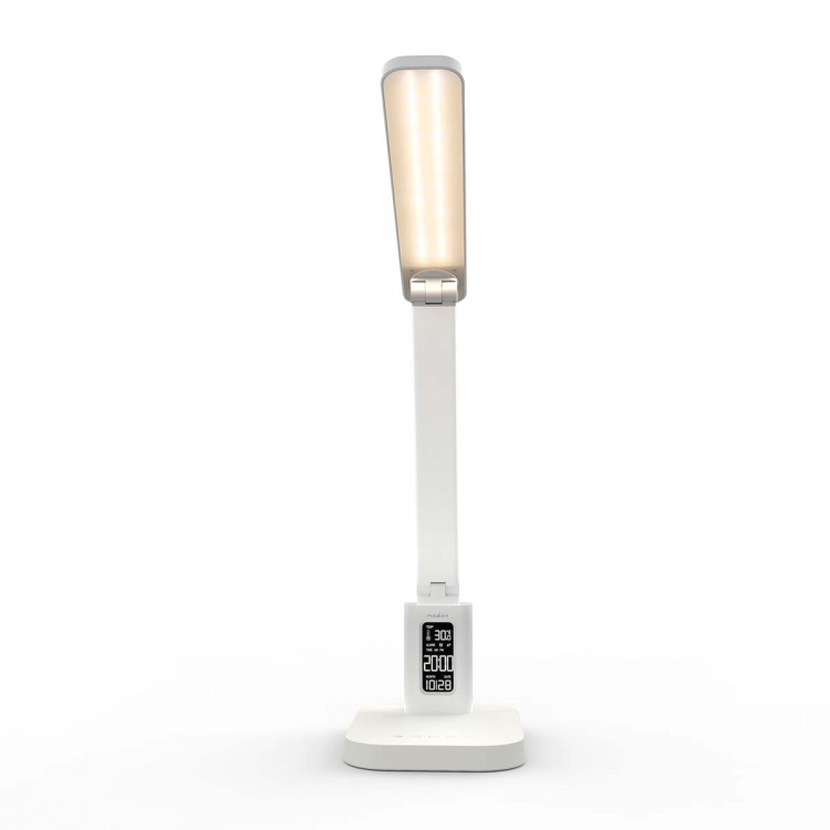 Nedis LED Bordlampe | Dæmpbar | 3 Lystilstande | 220 lm | Genopladelig | Dimmer - Til produkt | Hvid