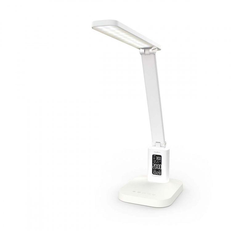 Nedis LED Bordlampe | Dæmpbar | 3 Lystilstande | 220 lm | Genopladelig | Dimmer - Til produkt | Hvid