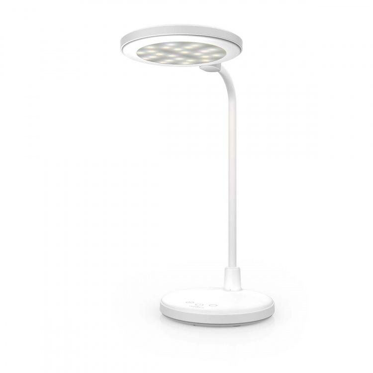 Nedis LED Bordlampe | Dæmpbar | Integreret spejl | 3 Lystilstande | 100 lm | Genopladelig | Lygte funktion | Hvid