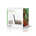 Nedis Mastforstærker | Antal output: 2 | Få kontrol: 15 - 30 dB | F-Hun | Støjtal: 4 dB | Hvid