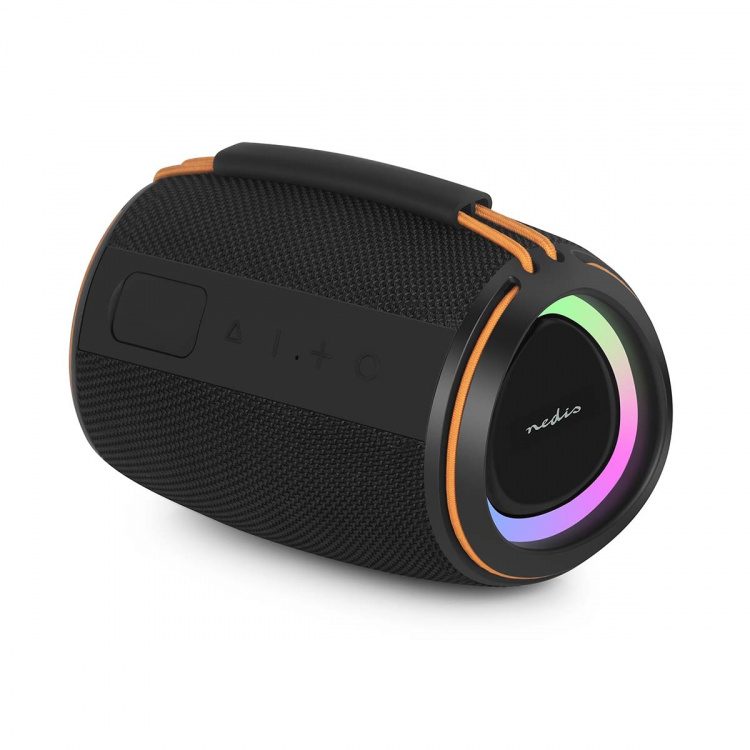 Nedis Bluetooth® højttaler | 360 min | Håndholdt design | 40 W | Mono | Hjem / Portable / Udendørs | Kan parres | Orange / Sort