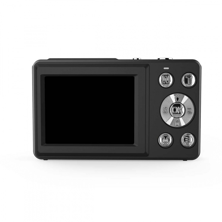 Nedis Digitalt Fotokamera | Dobbelt Skærm | 48 MPixel | 4K@30fps | 5 MPixel CMOS | Sort