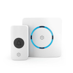 Nedis SmartLife Klokke | RF, frequency 433 Mhz / Wi-Fi | Strømforsyning | 60 melodier | 100 - 240 V AC | Justérbar volume | Hvid