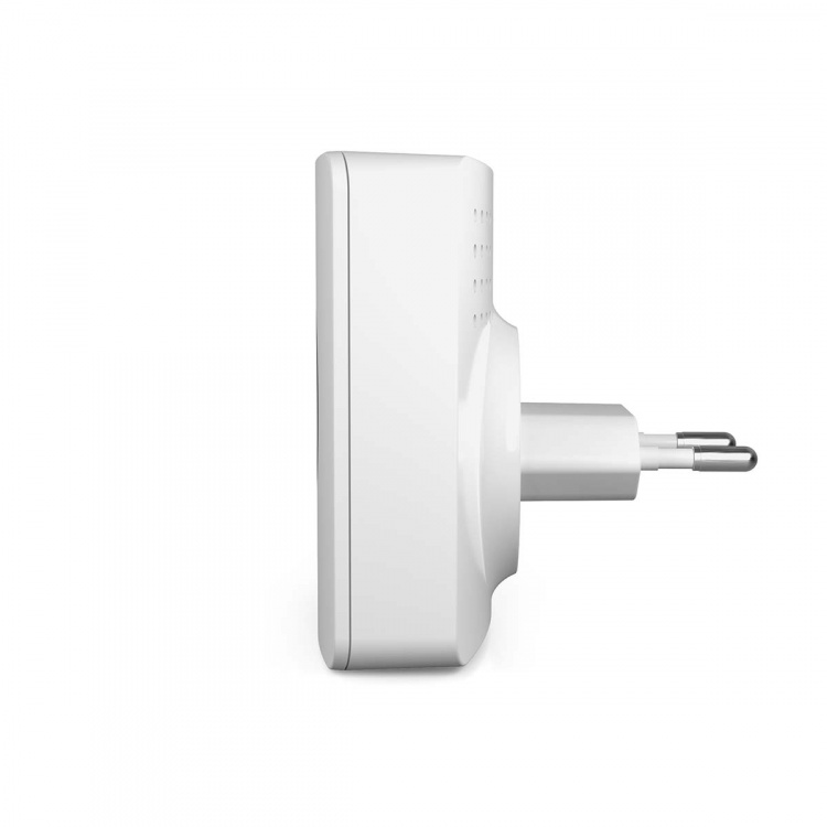 Nedis SmartLife Klokke | RF, frequency 433 Mhz / Wi-Fi | Strømforsyning | 60 melodier | 100 - 240 V AC | Justérbar volume | Hvid