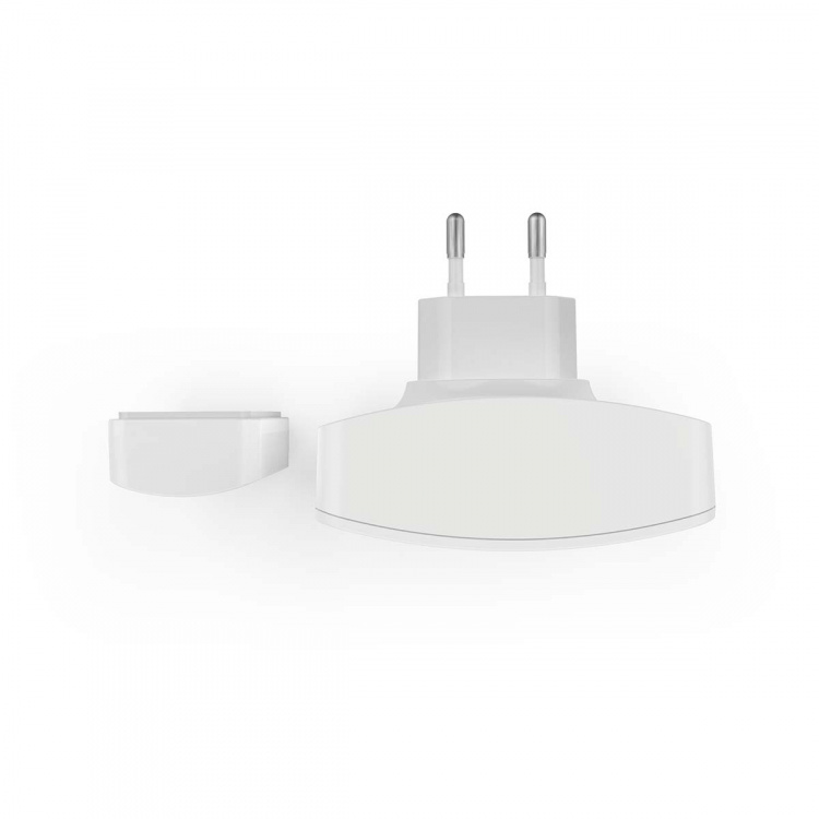 Nedis SmartLife Klokke | RF, frequency 433 Mhz / Wi-Fi | Strømforsyning | 60 melodier | 100 - 240 V AC | Justérbar volume | Hvid