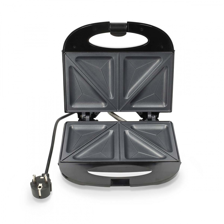 MELISSA Sandwichmaskine | 750 W | Sandwichplader | Automatisk temperaturkontrol | Non-stick belægning | Sort