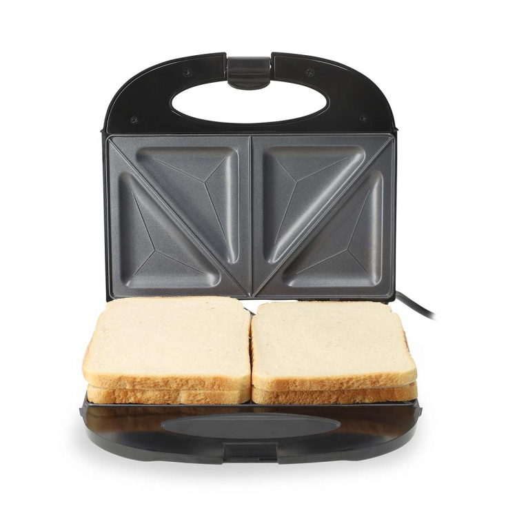 MELISSA Sandwichmaskine | 750 W | Sandwichplader | Automatisk temperaturkontrol | Non-stick belægning | Sort