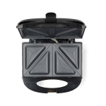 MELISSA Sandwichmaskine | 750 W | Sandwichplader | Automatisk temperaturkontrol | Non-stick belægning | Sort