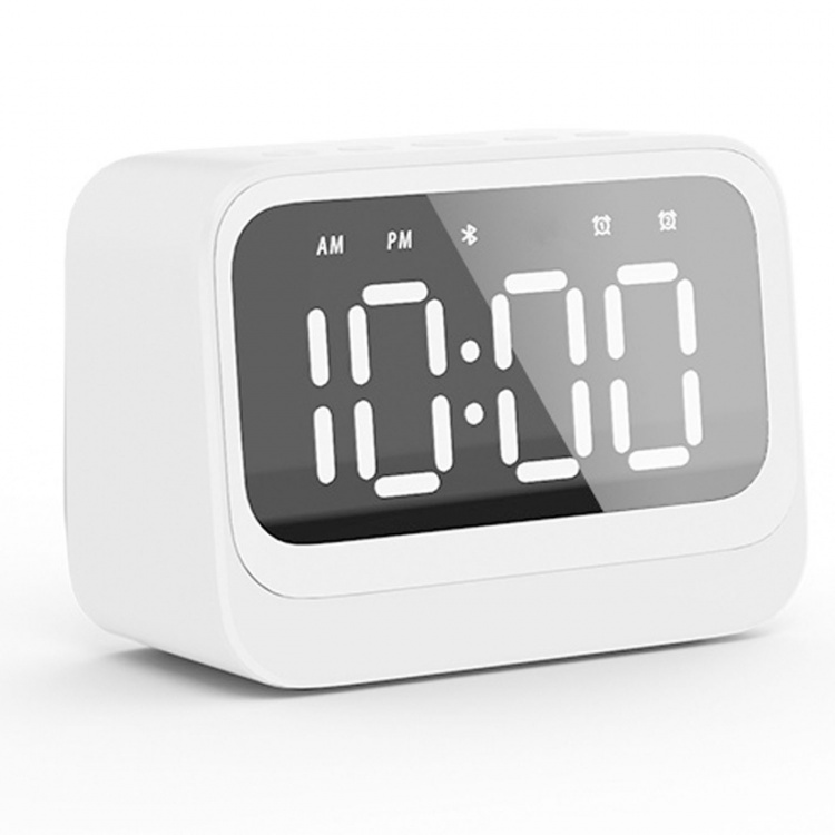 Denver Klocka Alarm Bluetooth-högtalare Vit