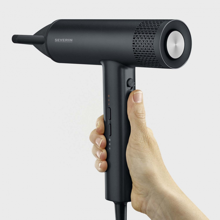 Severin Hårfön S-STYLE SPEED PRO HT 0170 2000W 3 Effekt/Templägen 2.8m SLADD SVART
