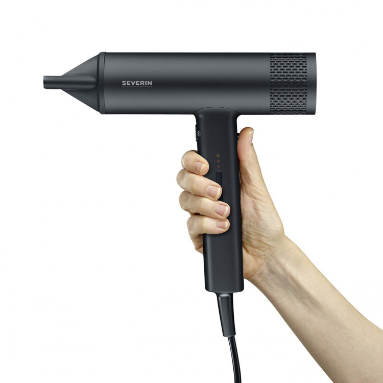 Severin Hårfön S-STYLE SPEED PRO HT 0170 2000W 3 Effekt/Templägen 2.8m SLADD SVART