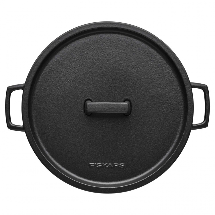 Fiskars Gryta med lock Folken 6 L emaljerad