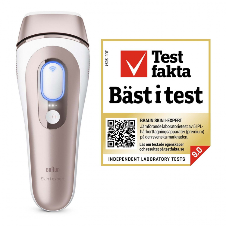 Braun IPL Skin i·expert, Hårborttagning Hemma, Med Gratis App, 2 Smarta Huvuden, PL7211