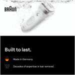 Braun Epilator Silk·épil 7, Wet & Dry, Långvarigt Slät Hud, 7-041, Silver