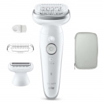 Braun Epilator Silk·épil 9 Wet & Dry, Långvarigt Slät Hud, 9-030, Silver