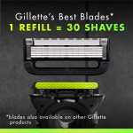 Gillette Rakhyvel Labs 1st rakblad + Magnetiskt ställ Neon Night