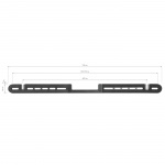 LogiLink Väggfäste för soundbar Sonos Arc / Sonos Arc Ultra Svart