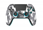 Freaks and Geeks Trådløs Bluetooth-controller til PS5 – LED – hvid camouflage