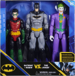 BATMAN 3-figurers sæt, 30 cm: »BATMAN«, Robin og Jokeren