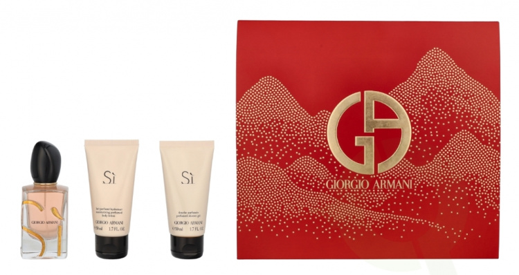 Armani Si Giftset 150 ml Edp Spray 50ml/Body Lotion 50ml/Shower Gel 50ml