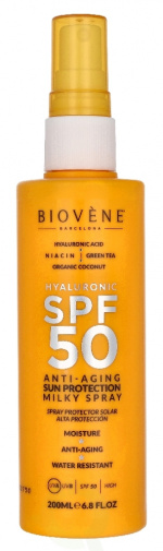 Biovene Hyaluronic SPF50 Anti-Aging Sun Protection Spray 200 ml