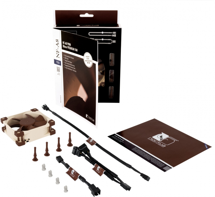 Noctua NF-A8 PWM 80 mm kabinetblæser