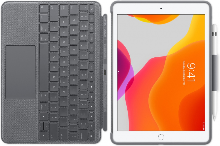 Logitech Combo Touch-tastatur/beskyttelsesetui til iPad af 7., 8. og