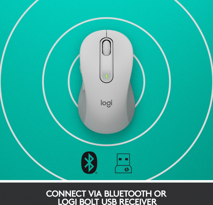 Logitech Signature M650 trådløs mus, hvid